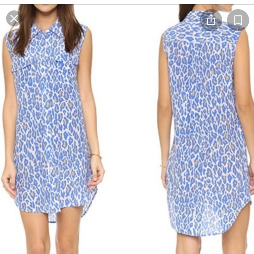 Equipment Sleeveless Silk Shirtdress - EUC - Small